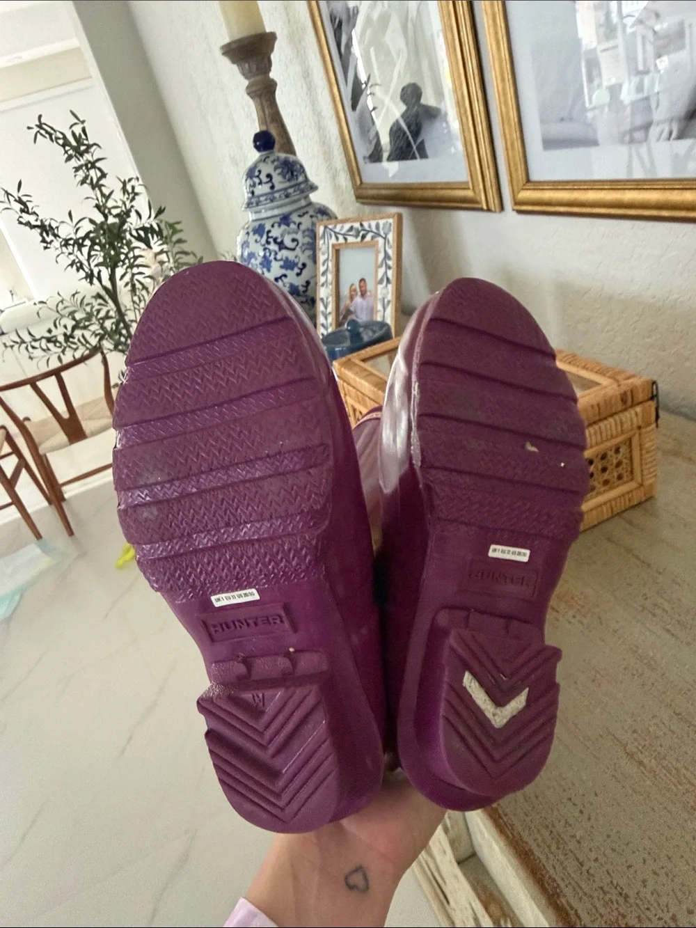 Hunter Kids Purple Rain Boots